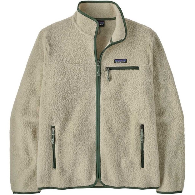 M's Retro Pile Jkt Pelican w/Canopy Green