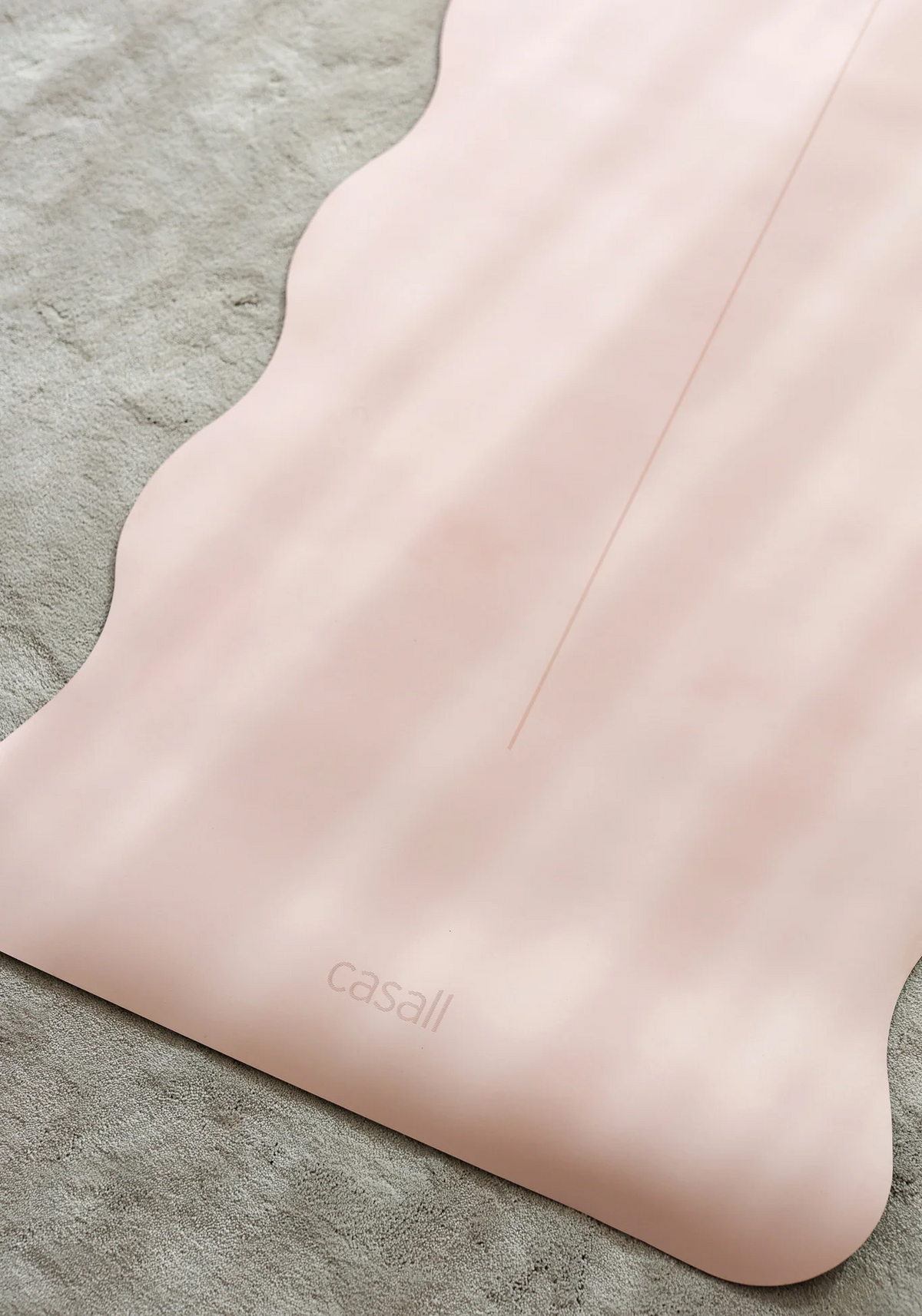 Yoga mat Grip&Cushion III Scallop 5mm Light pink