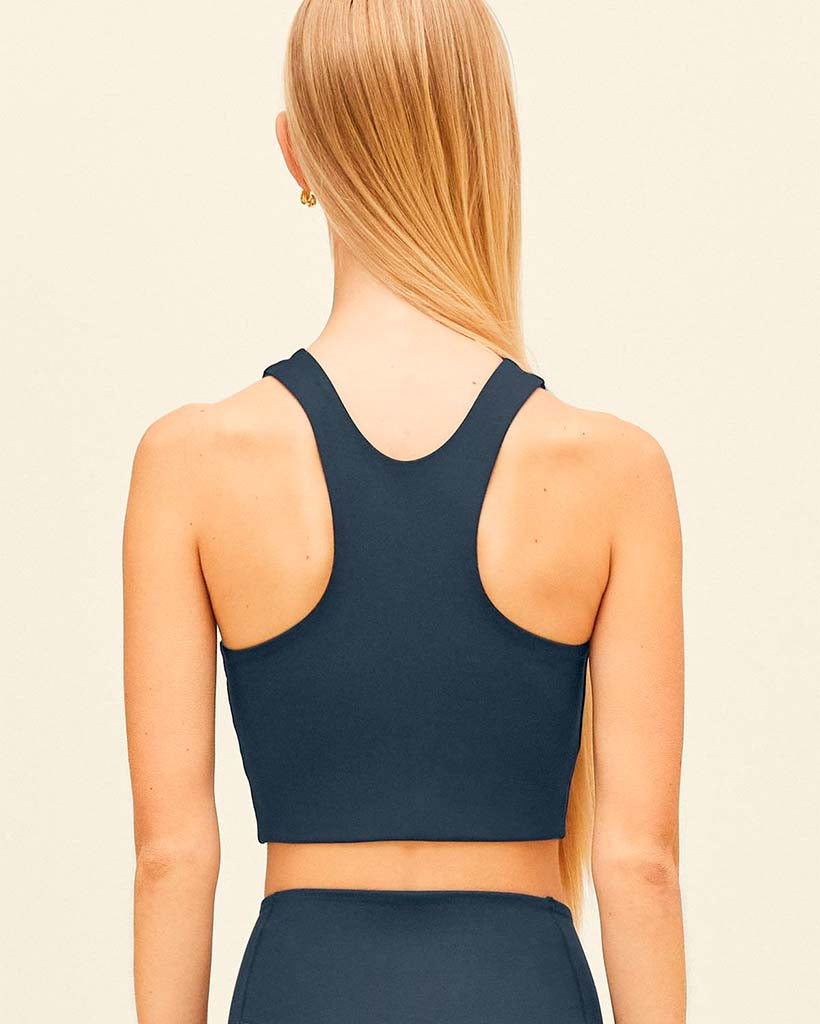 Dylan Crop Bra Midnight