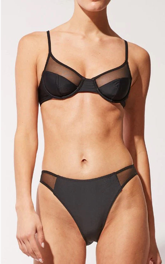 THE EMILY (TOP)-SOLID & MESH-BLACKOUT