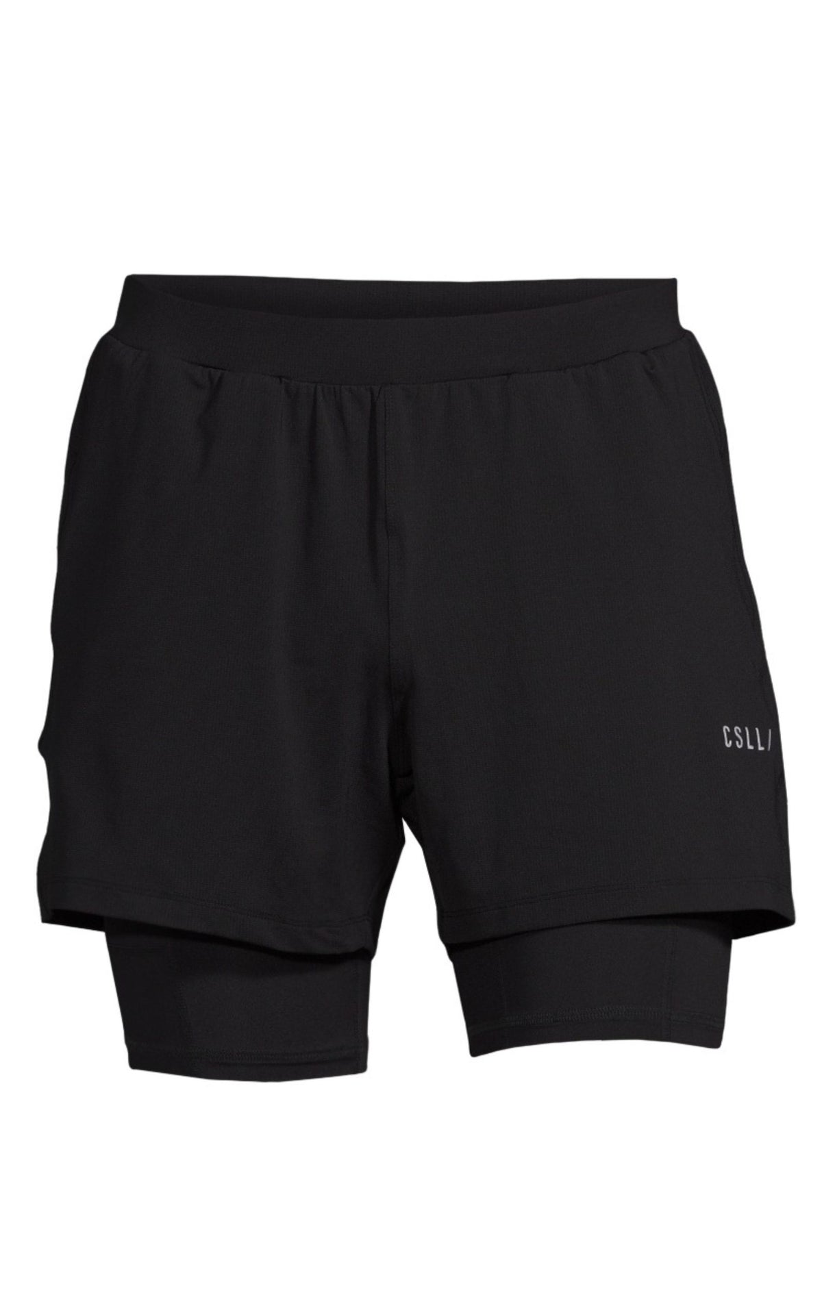 M Double Layer Shorts Black