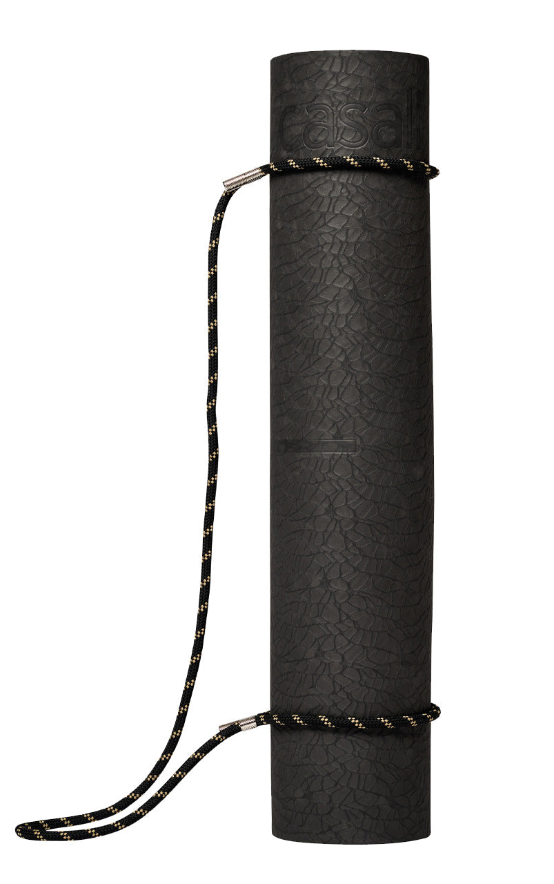 Braided Yoga Carry Strap Black