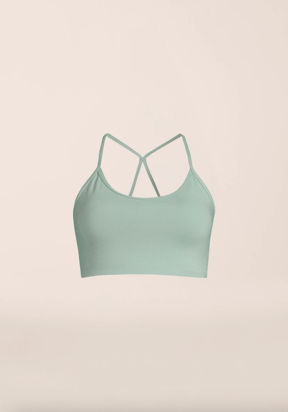 Sleek Strappy Sports Bra Statue Green
