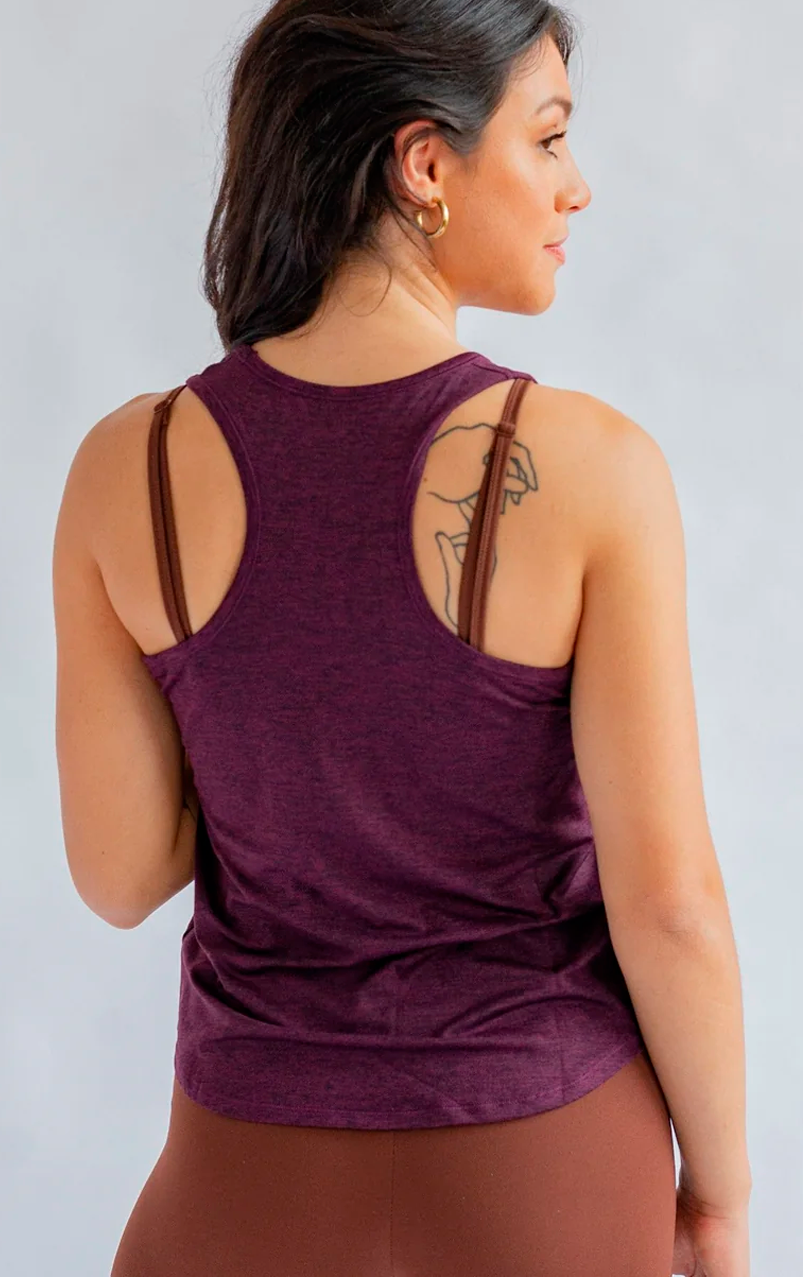 Reset Train Relaxed Tank Plum