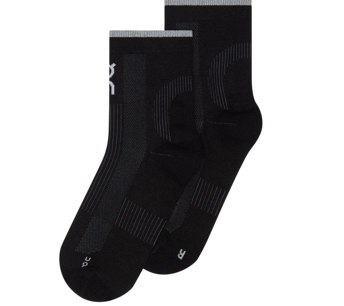 Performance Run Sock Mid Unisex Black | Eclipse