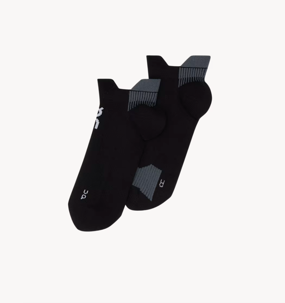 Performance Run Sock Low Unisex Black | Eclipse