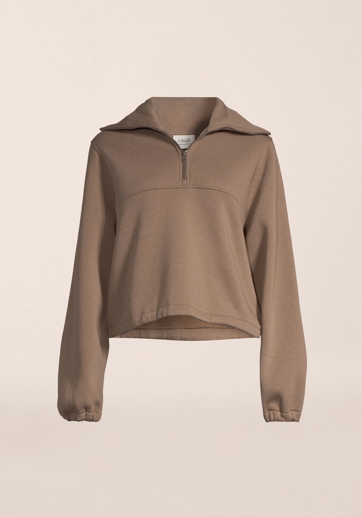 Easy Half Zip Sweater Khaki