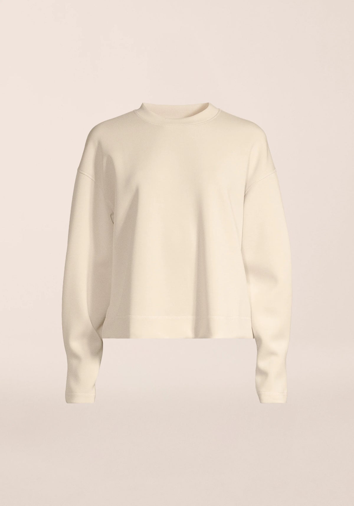 Peachy Crew Neck Lamb White
