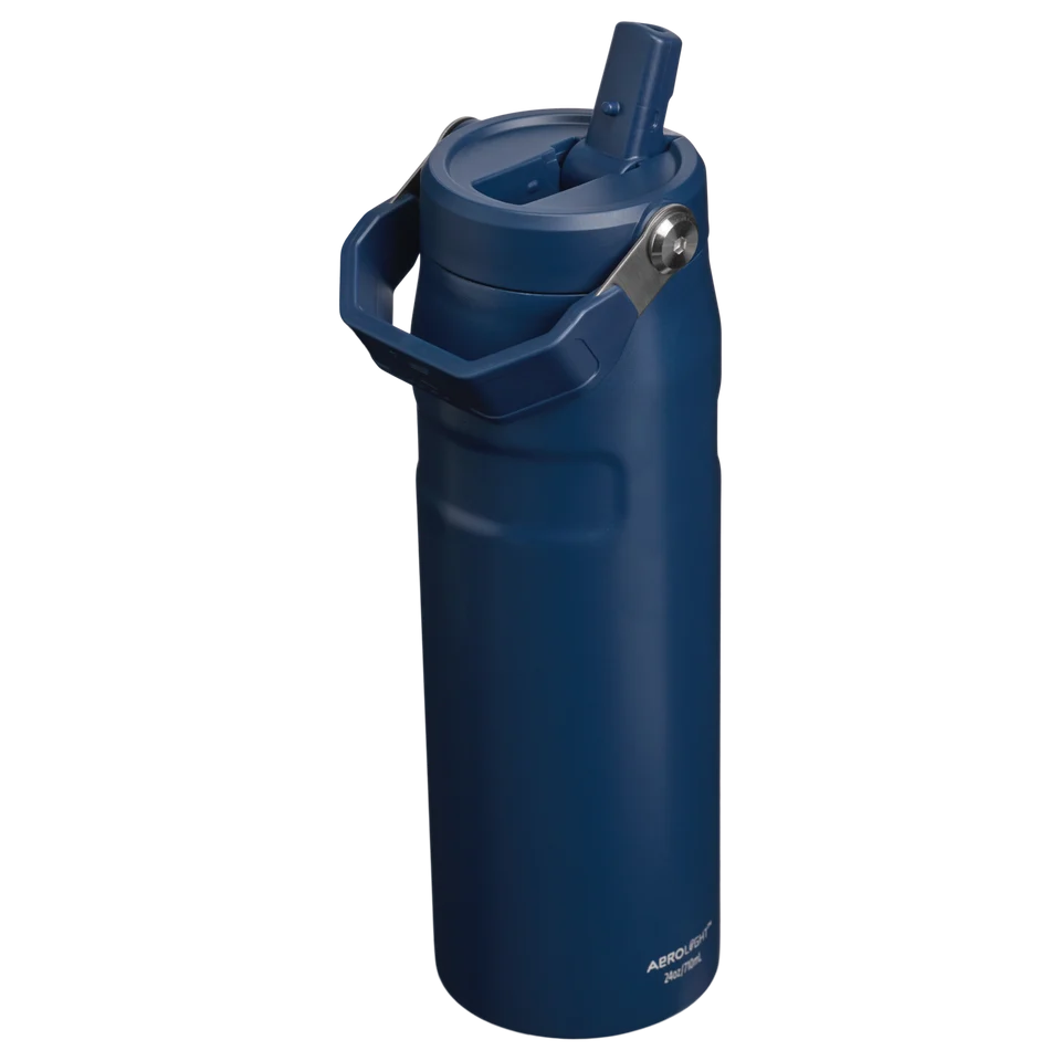 The IceFlow Aerolight Bottle Flip Straw Dark Navy 0.71L