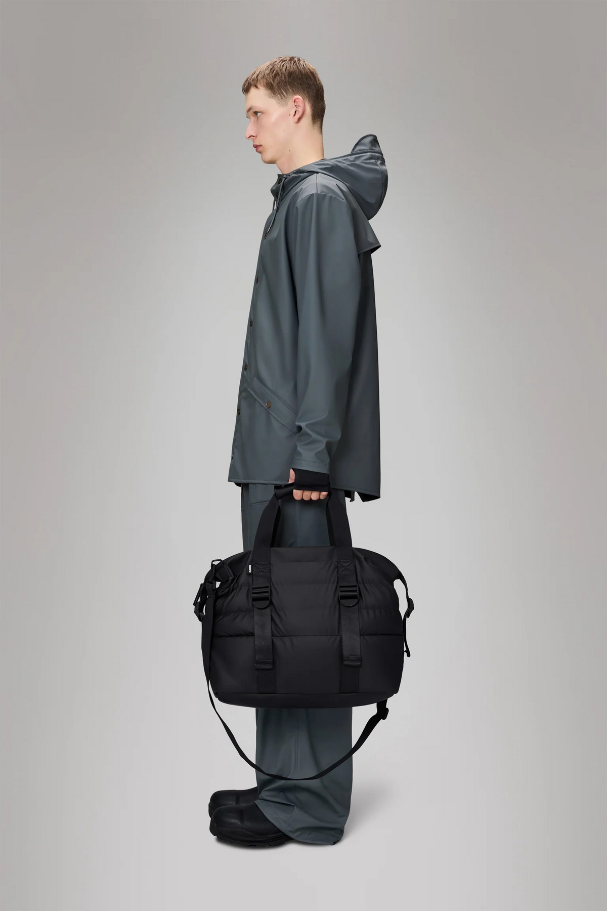 Puffer Mix Weekend Bag Small W3 Black