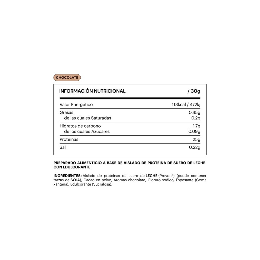 whey isolated protein chocolate