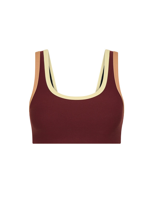 TRAIL HARLEY SCOOP BRA BORDEAUX