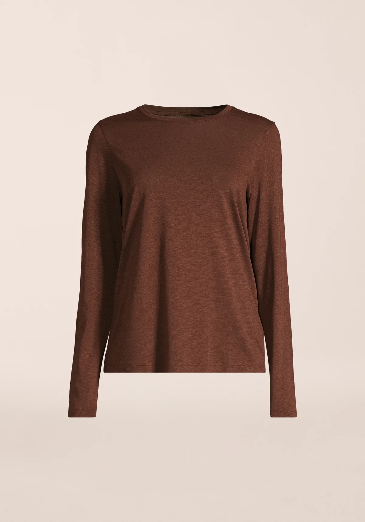 Soft Texture Long Sleeve Dark Brown