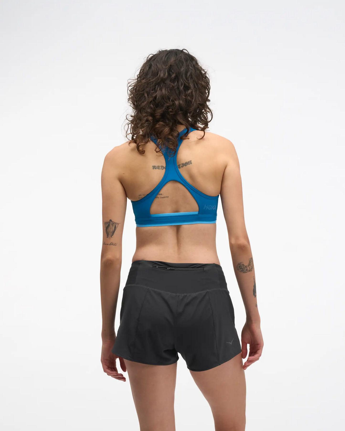 HUPANA SPORTS BRA REMOVABLE CUP NIGHT GLOW BLUE