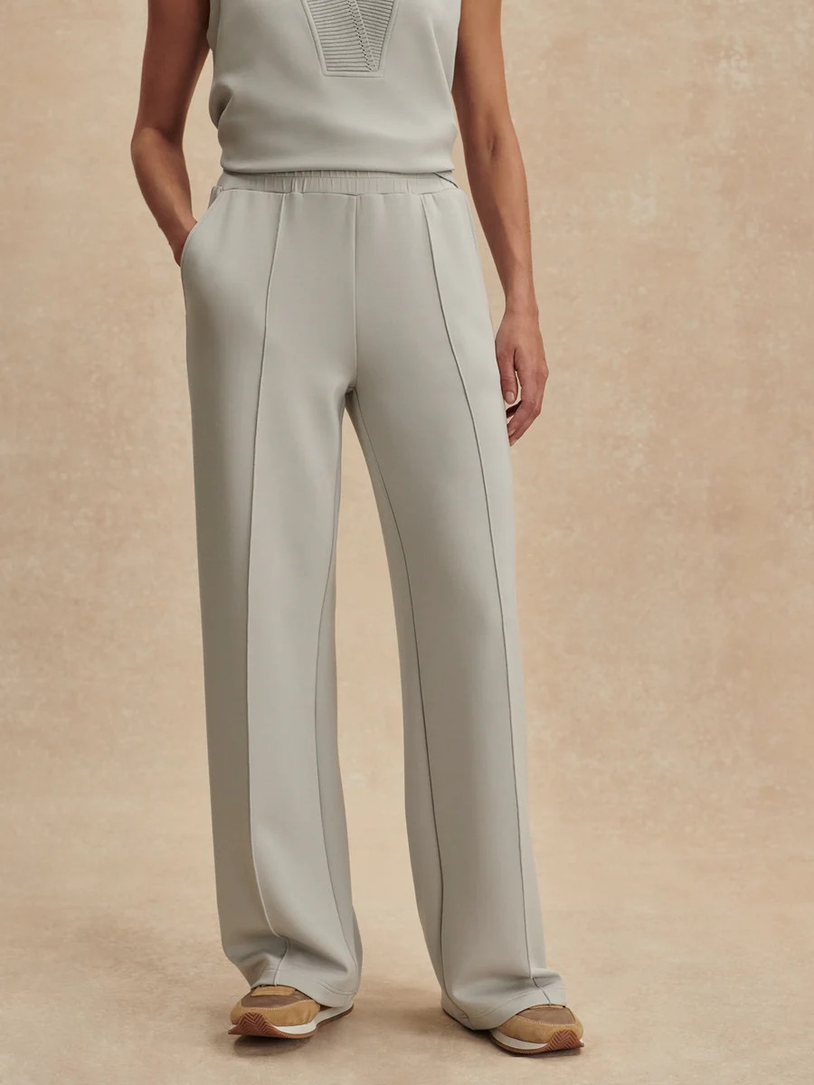 the wide leg pant 30 blue clay