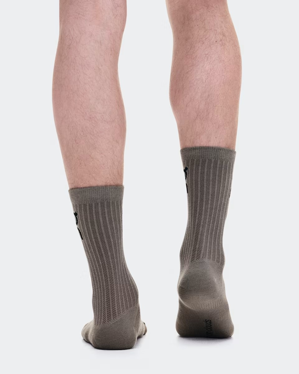 Logo Sock High 3P Unisex Hare | Brume