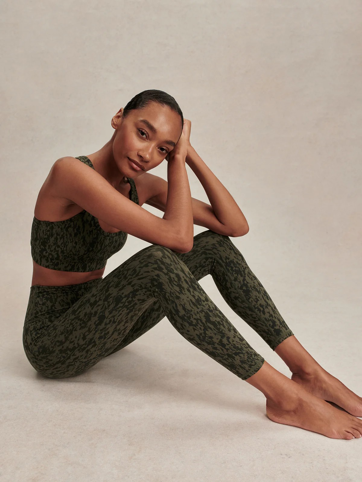 always high rise legging 25 olive smoke