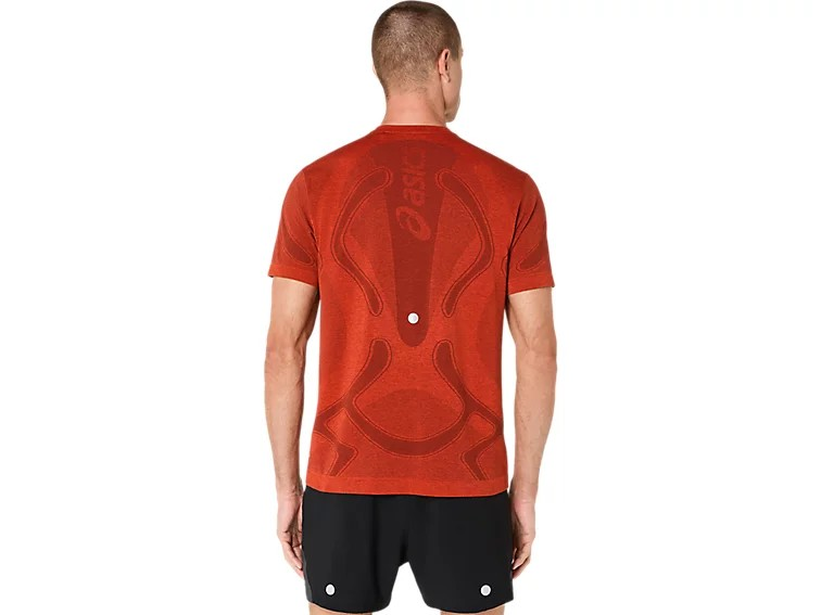 ROAD SEAMLESS SS TOP SINGED RED