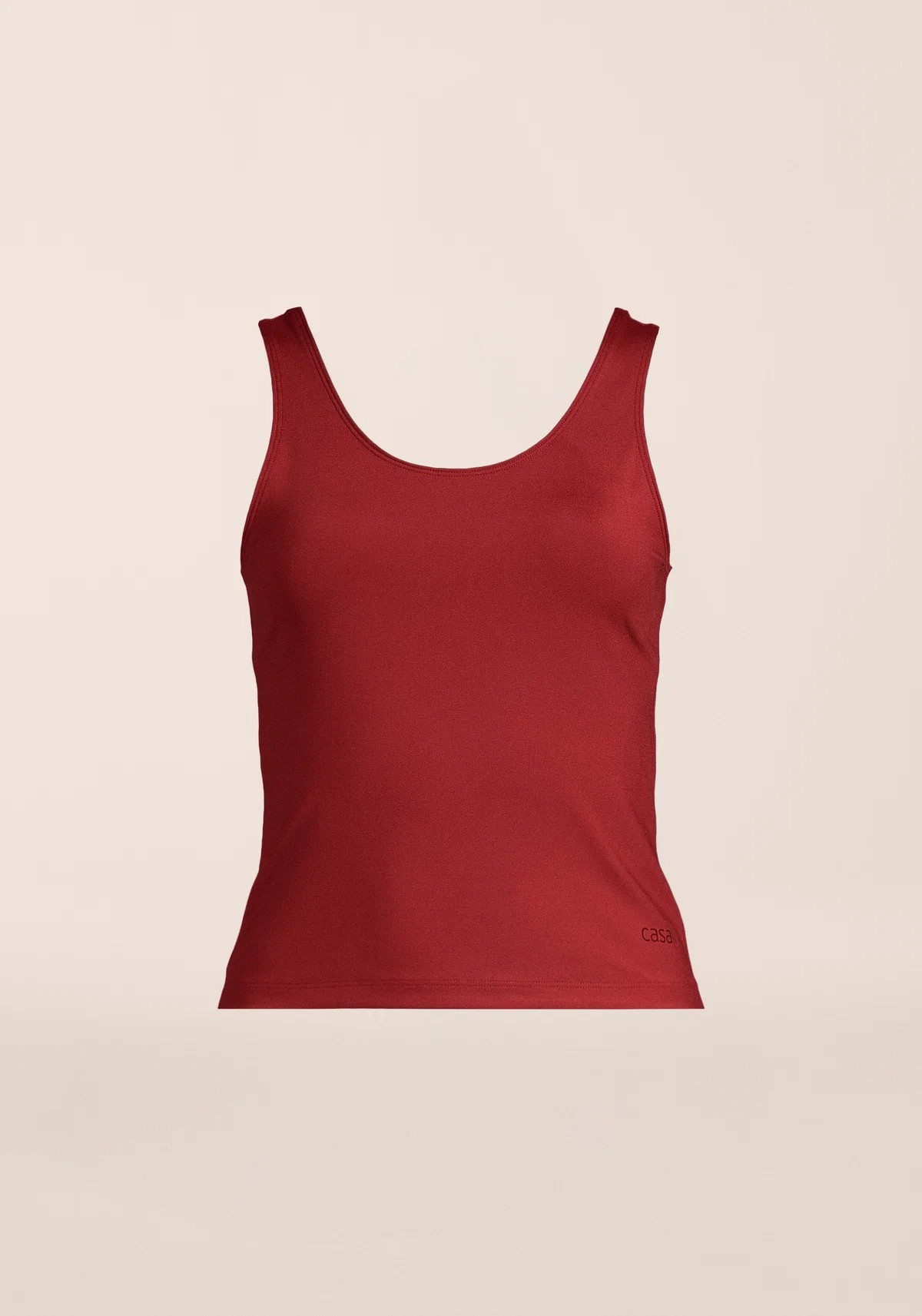 Scoop Tank Maroon Red