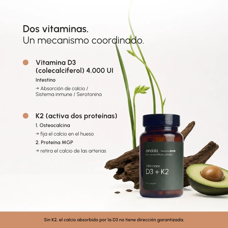 Vitaminas D3 + K2