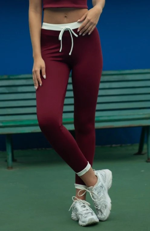 Anne Legging Burgundy / Chantilly