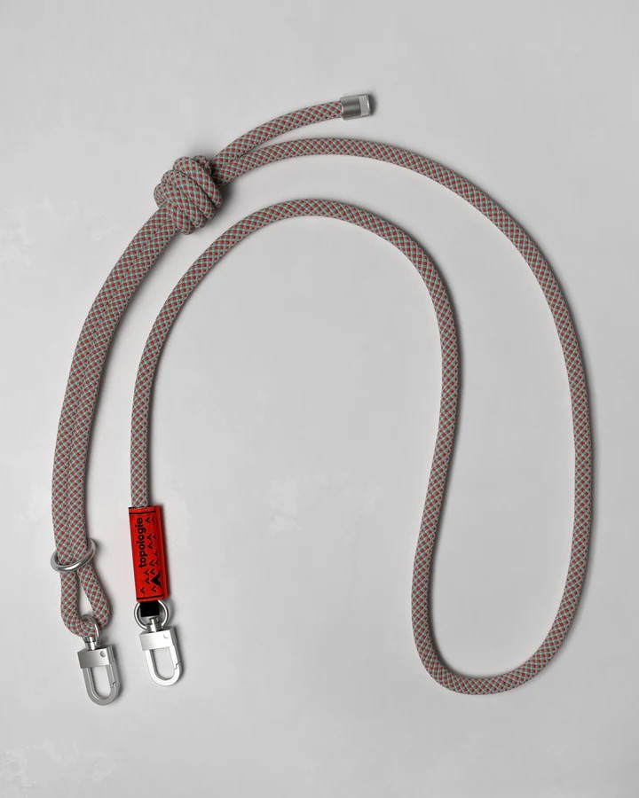 8mm Rope Strap Grey/Red/Blue Lattice