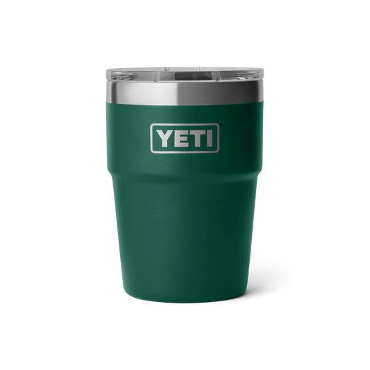 Single 16 Oz (473 ml) Stackable Cup 2.0 Black Forest Green