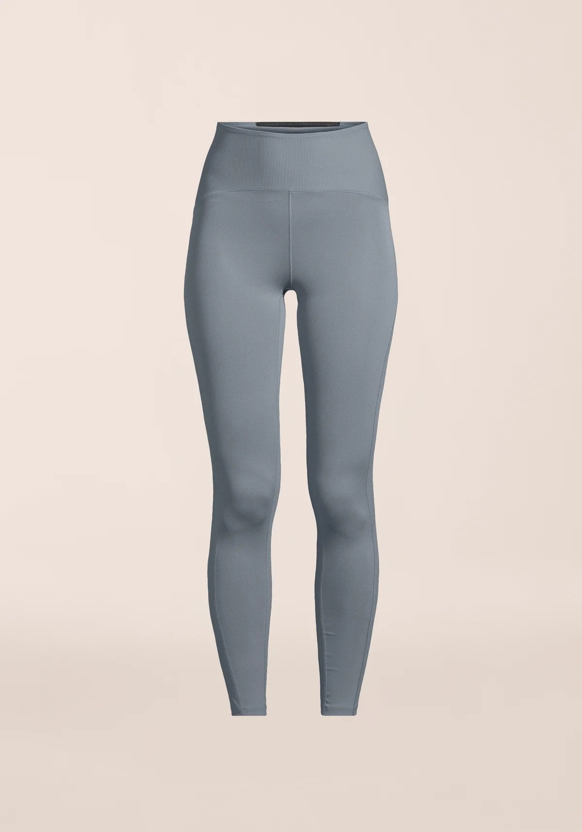 Brace Rib High Waist Tights Mirage Blue
