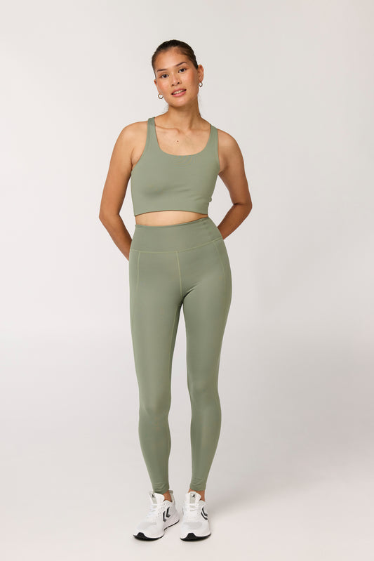 Compressive High-Rise Legging, Long Leaf