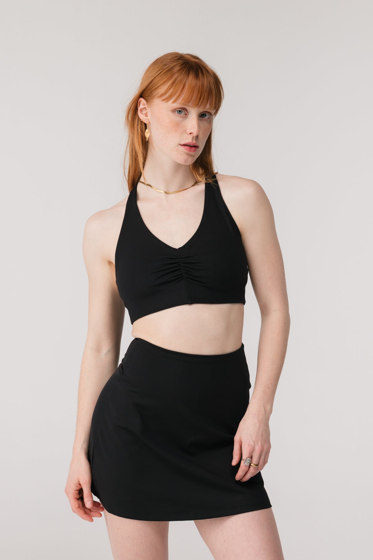The Skort High-Rise Black