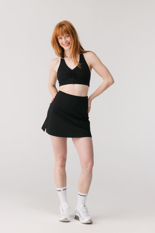 The Skort High-Rise Black