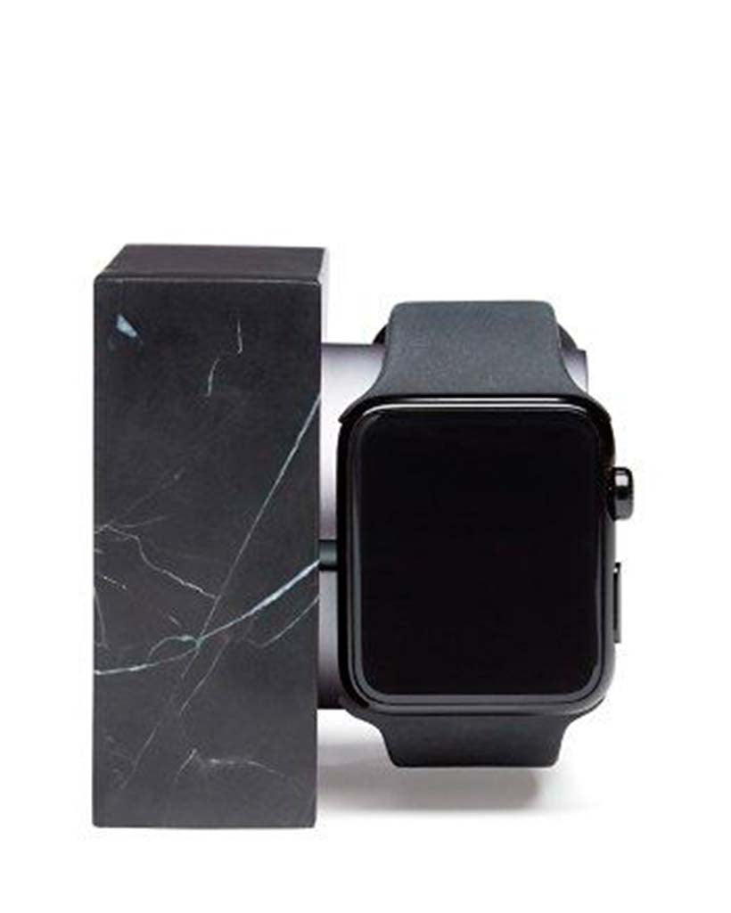 DOCK-APPLE WATCH MARBLE-BLACK
