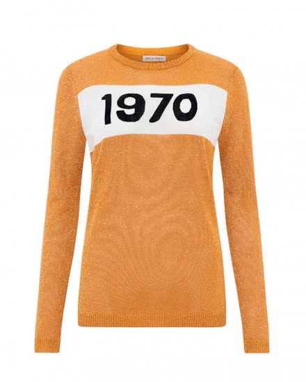 Women 1970 Sparkle Jumper Gold