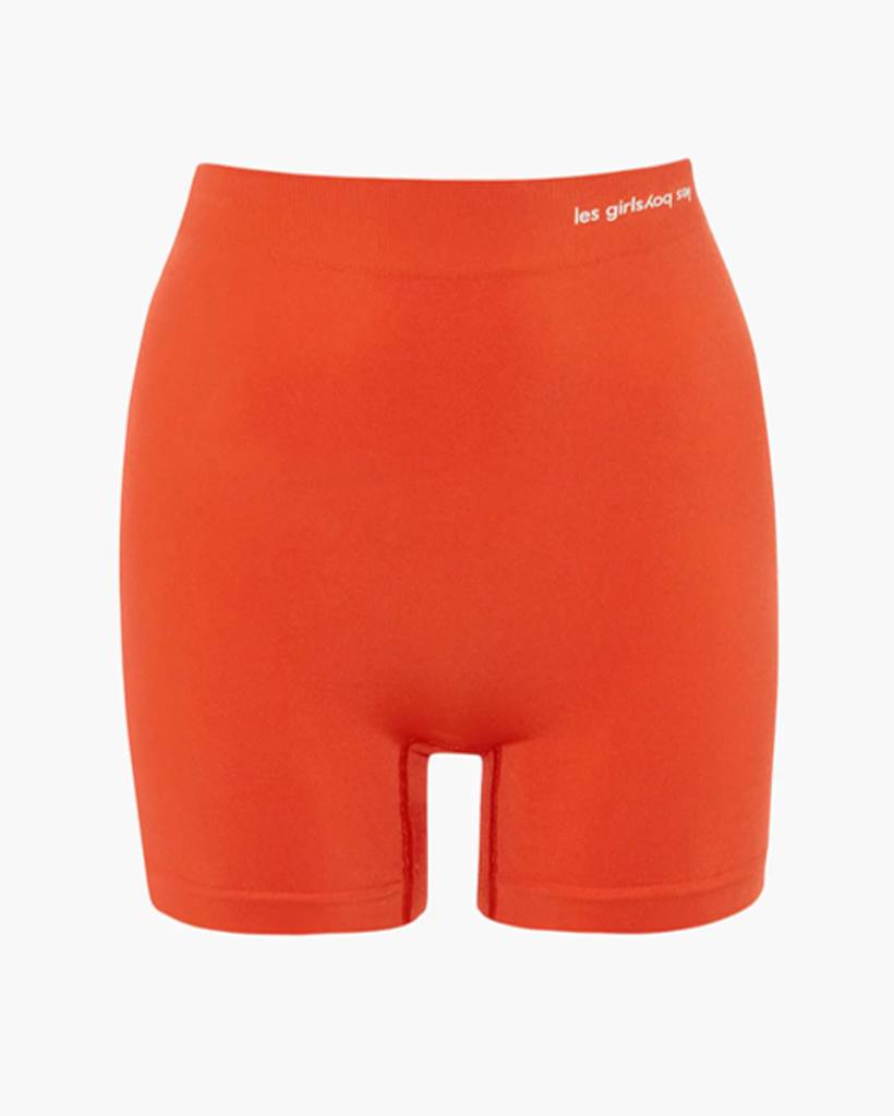 WOMEN'S SEAMLESS SPORT BIKER SHORTS BURNT ORANGE