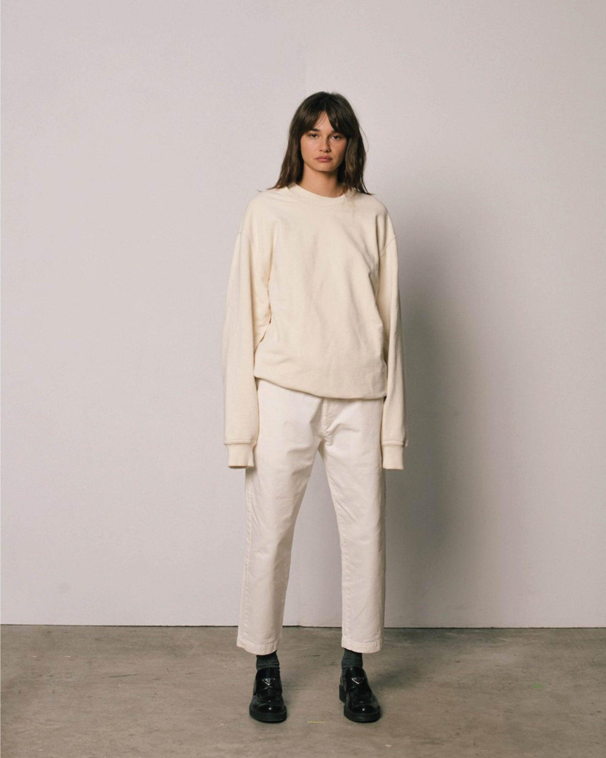 ORGANIC CREWNECK CREAM