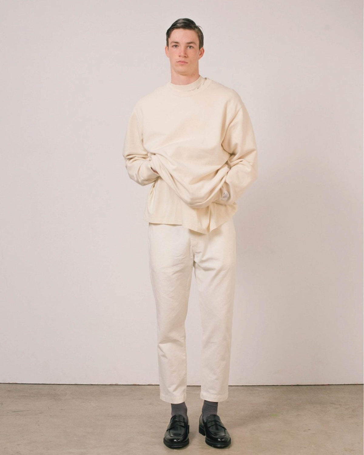 ORGANIC CREWNECK CREAM