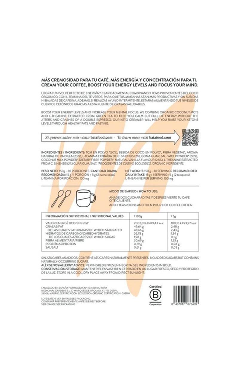 ENERGY CREAMER VAINILLA 150G