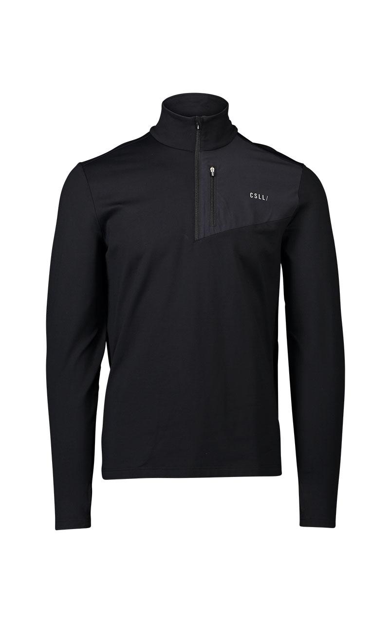 M Midlayer Half Zip Black