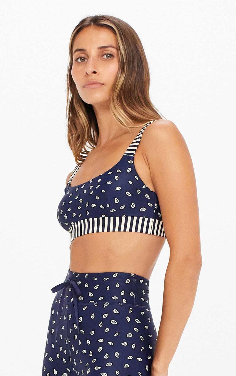 DITSY PAISLEY NINA BRA NAVY