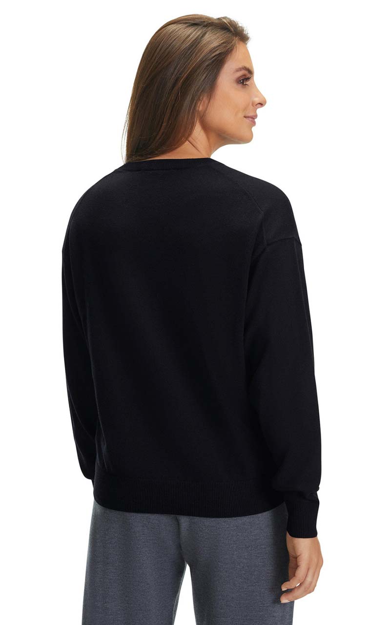Women´s Crew Neck fine Black