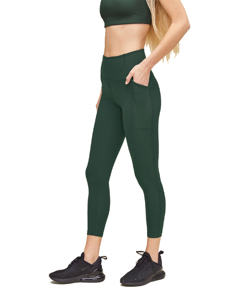 Pocket Legging High-Rise, 7/8 Moss