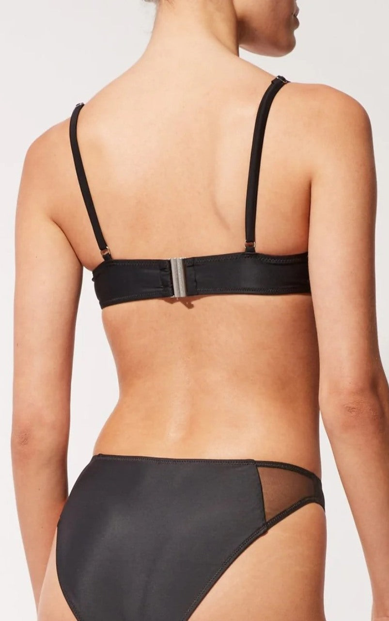 THE EMILY (TOP)-SOLID &amp; MESH-BLACKOUT