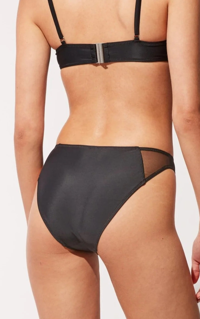 THE EMILY (BOTTOM)-SOLID &amp; MESH-BLACKOUT