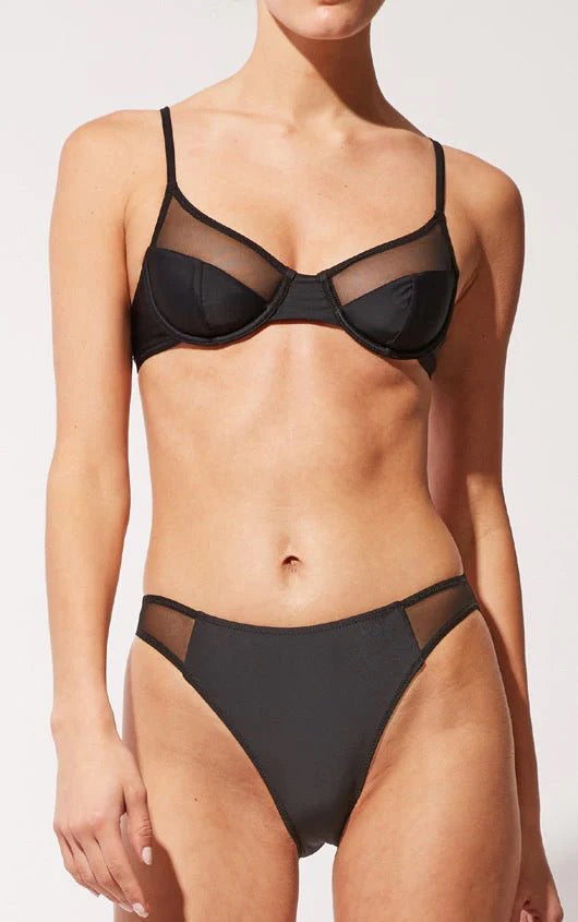 THE EMILY (BOTTOM)-SOLID &amp; MESH-BLACKOUT