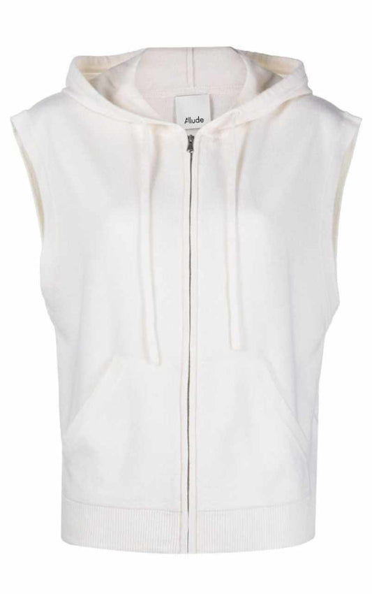 Hoodie-Cardigan 1/8 Beige