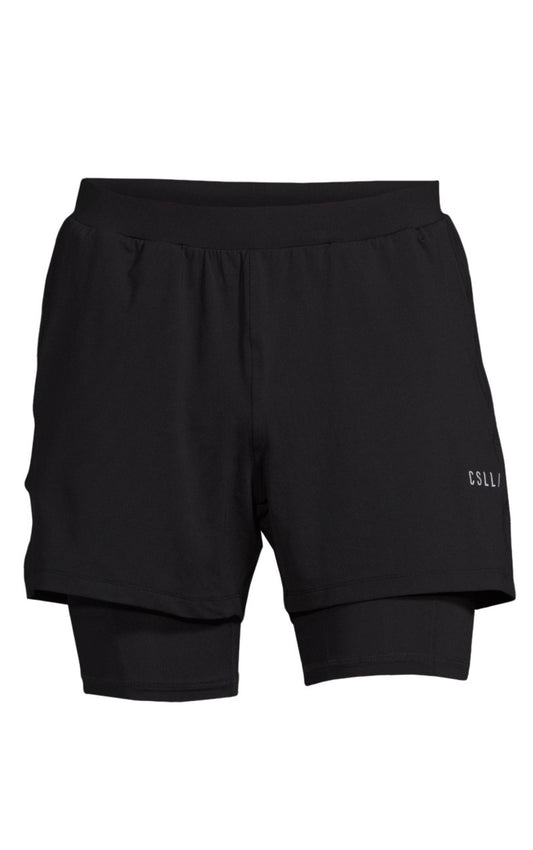 M Double Layer Shorts Black