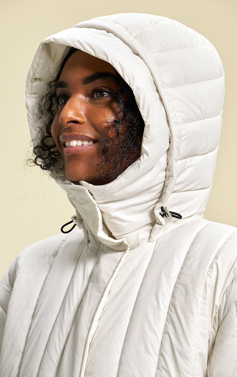Lighweight Padded Anorak Off White