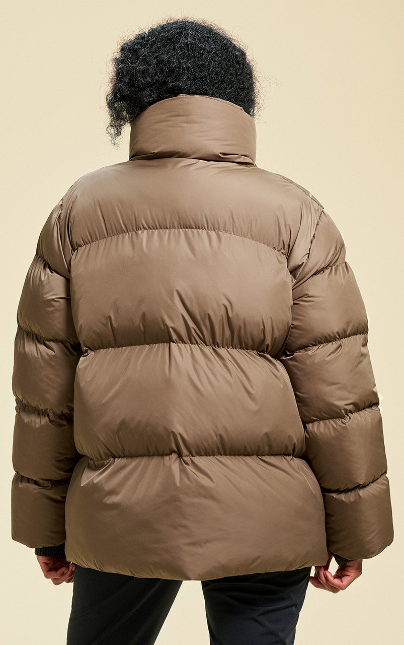 Hero Puffer Jacket Taupe Brown