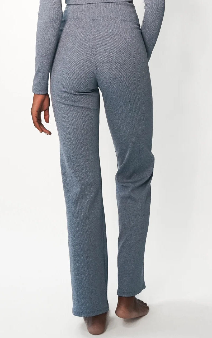 Ella Pant- Rib Stone Blue