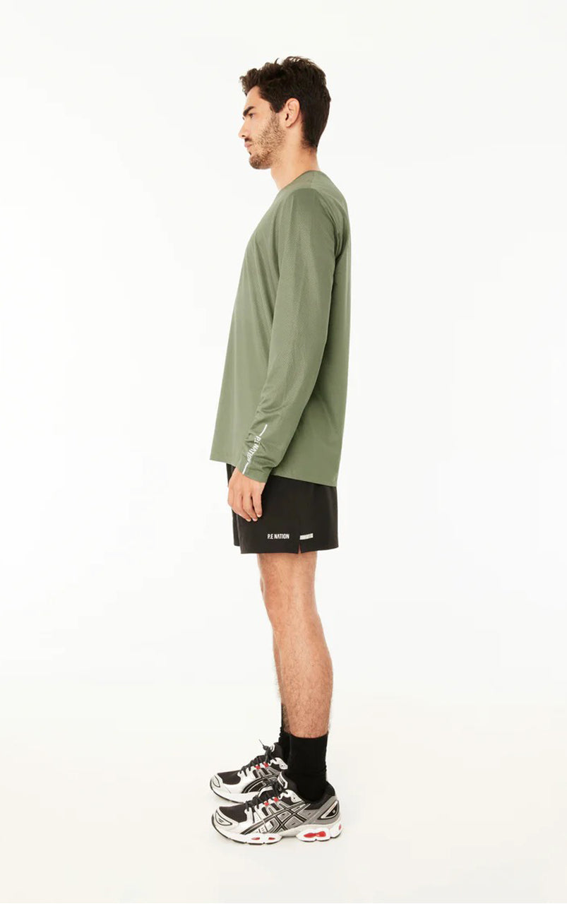 MEN ADRENALIN LS TEE KHAKI